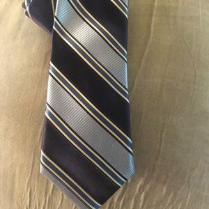 Stafford Blue and Silver Striped Tie